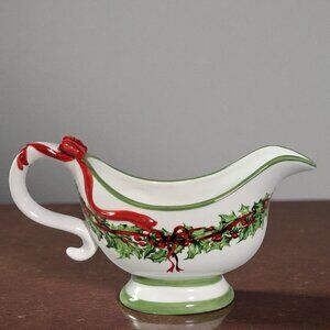 Holiday Celebrations by Christopher Radko Traditions Christmas gravy boat